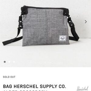 Herschel Supply Company Alder Crossbody Black and Gray Mini Messenger Bag
